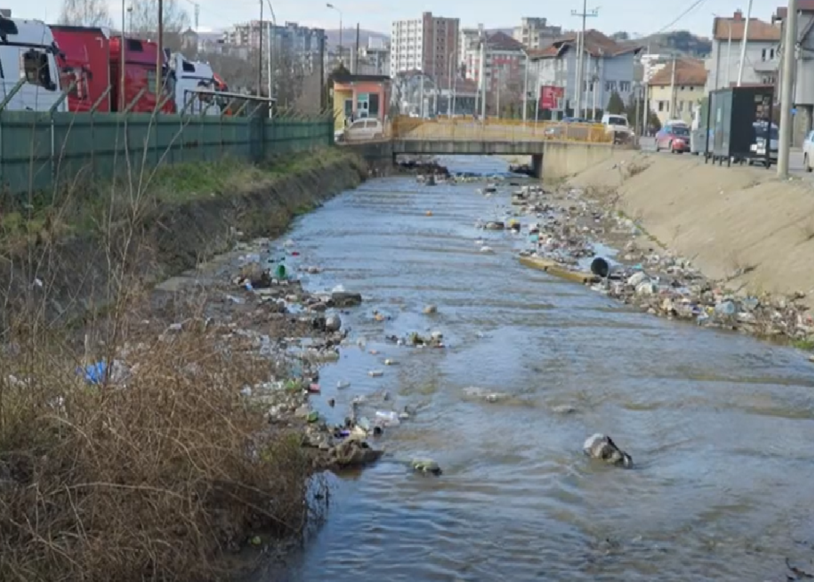 River Trepça Filled with Waste